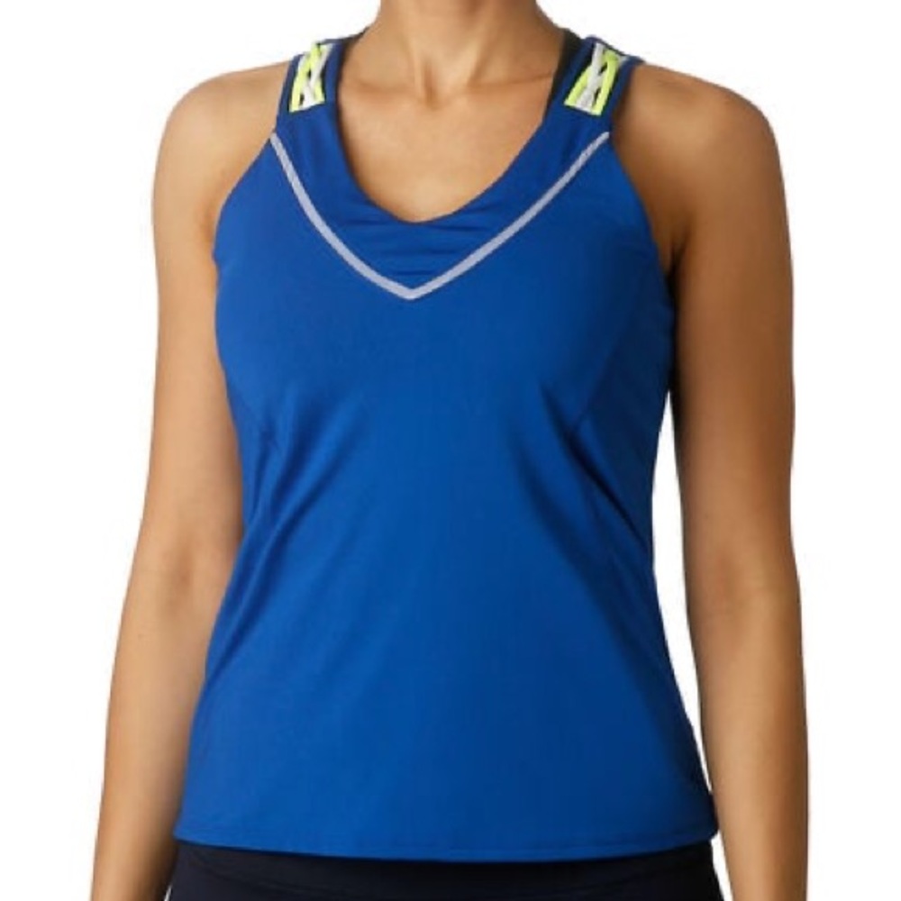 Lucky in Love Entwine Racerback Tank Top Women Dark Blue Size S (4-6)
